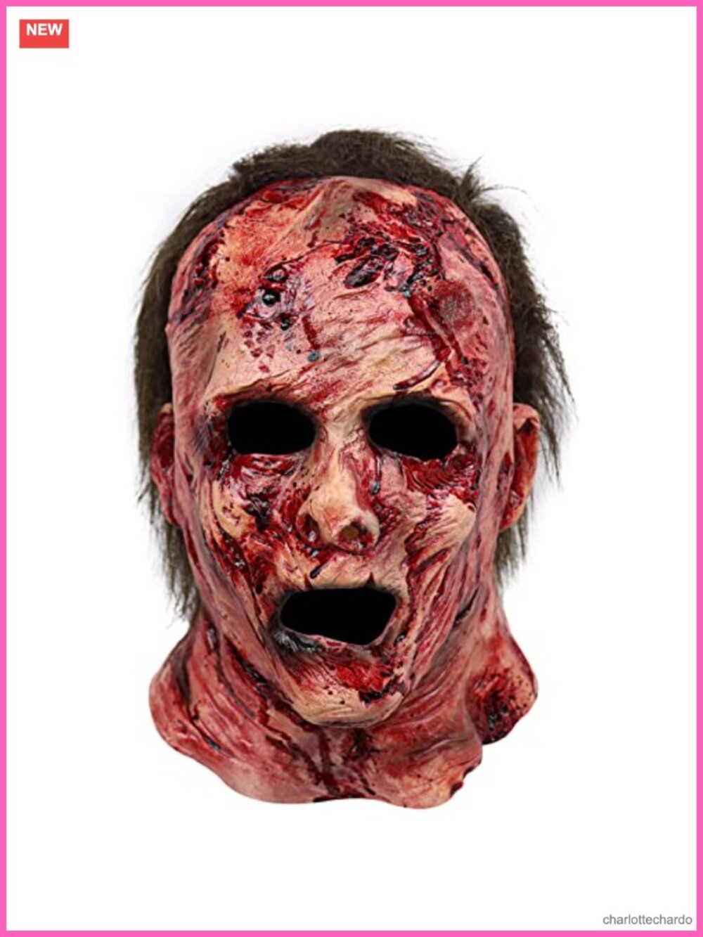 Latex Horror Mask Bloody Creepy Halloween Cosplay Accessory